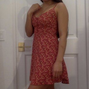 F21 Red floral sundress